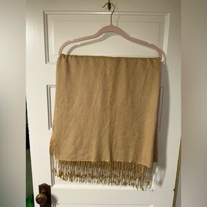 Tan Pashmina Silk Scarf made in India
